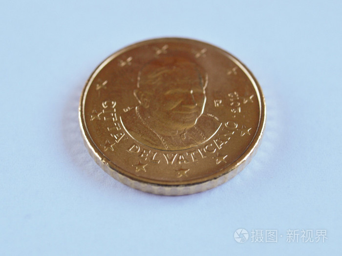 50欧元硬币从梵蒂冈, 轴承前教皇本笃的肖像
