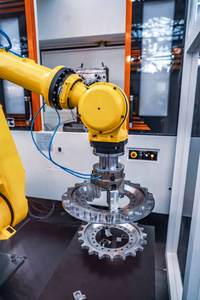 机械臂生产线现代工业技术。自动化生产单元