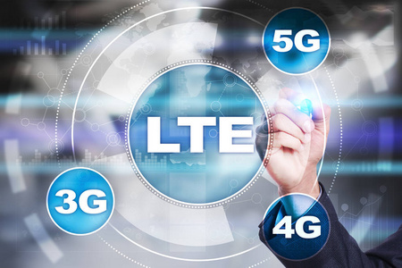 Lte 网络。5g 移动互联网和技术概念