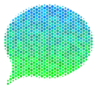 半色调蓝绿色提示图标