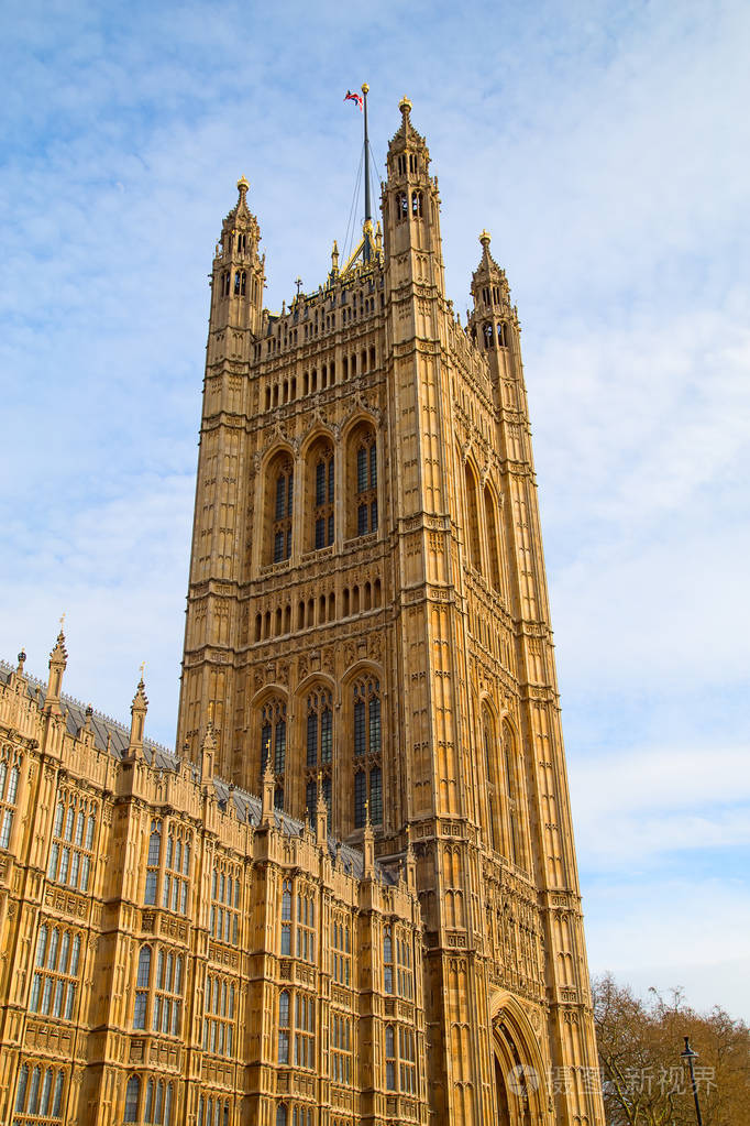 著名的国会大厦在伦敦英国