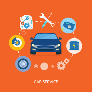 汽车维修汽车修理技工服务平台图标