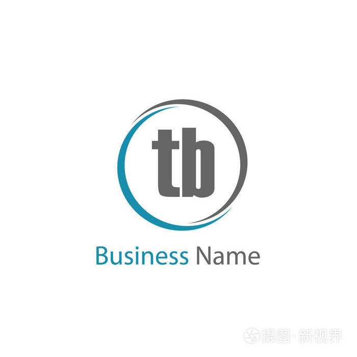 初始字母 tb 徽标模板设计