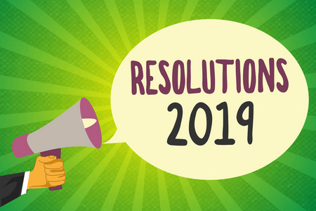 手写文字写决议2019。概念含义列表希望在明年全面完成的事情