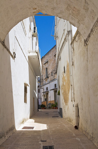 小巷。laterza。普利亚大区。意大利