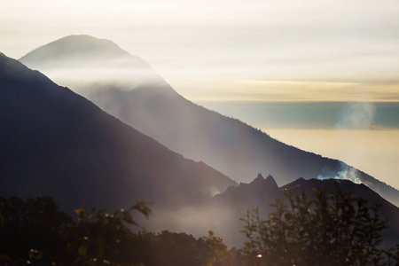 美丽的景观在危地马拉, 中美洲