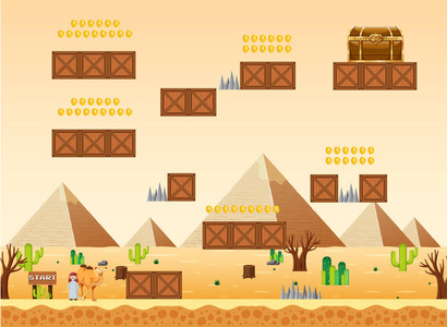 游戏模板沙漠场景图片