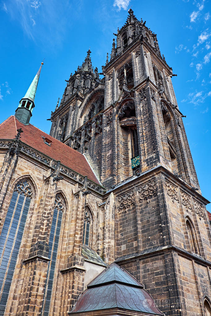 albrechtsburg 城堡的哥特式迈森大教堂, 迈森, 德国