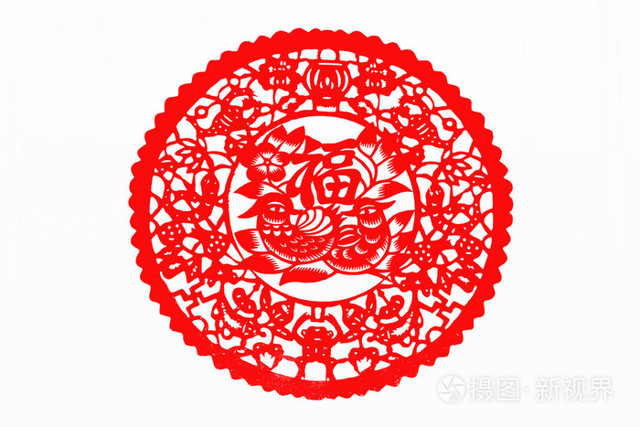 平遥古城窗花文书"鸭拥有的祝福