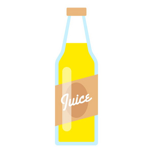 果汁瓶图标, 扁型