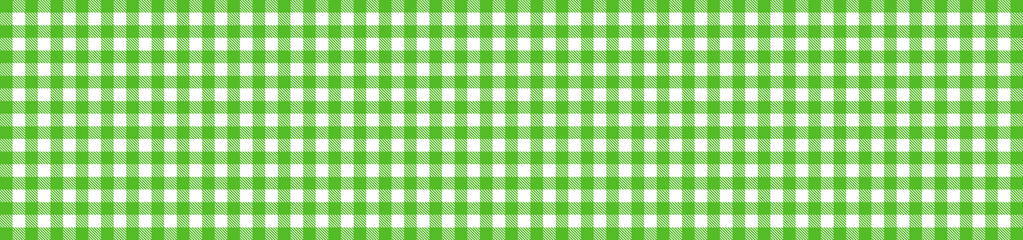 格子桌布横幅绿色白色
