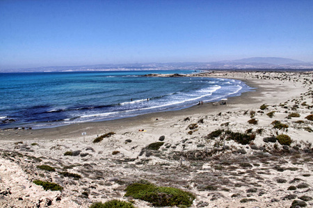塞浦路斯利马索尔附近的海滩