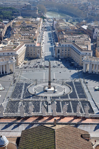 梵蒂冈圣彼得广场鸟瞰图图片