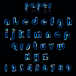 完全性纸制作字母