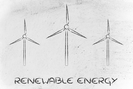 可再生能源 风力涡轮机公园