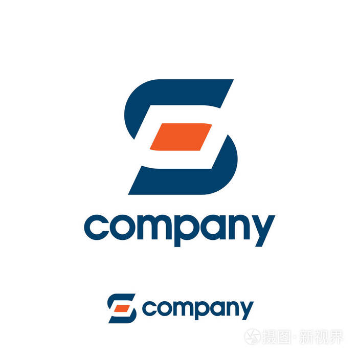 字母s 徽标图标设计模板元素, 字母 sp 徽标向量