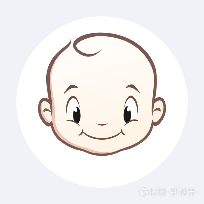 卡通娃娃脸