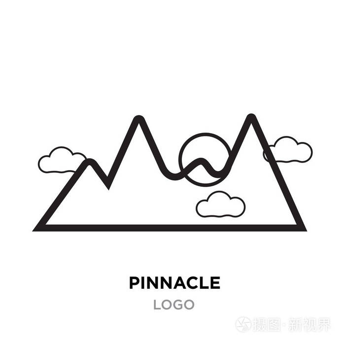 顶点标志为公司, 山轮廓向量被隔绝在 w