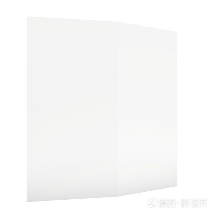 张空白的纸上白色背景孤立照片-正版商用图片086yqe-摄图新视界
