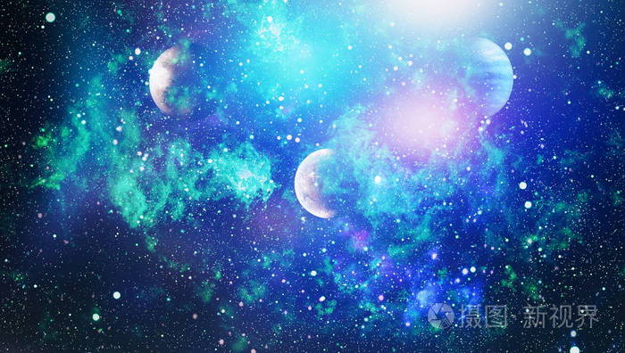 爆炸超新星明亮的星星云遥远的星系抽象图像由nasa提供的这幅图像的