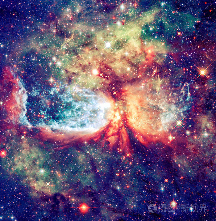 太空中有星星的明亮星云nasa提供的这个图像的元素