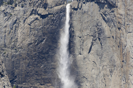 优胜美地瀑布在加利福尼亚州优胜美地国家公园