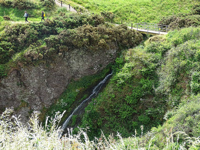 watrfall 附近的斯通黑文, Dunnottar 城堡