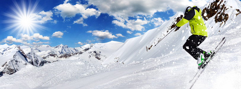 高山滑雪运动员