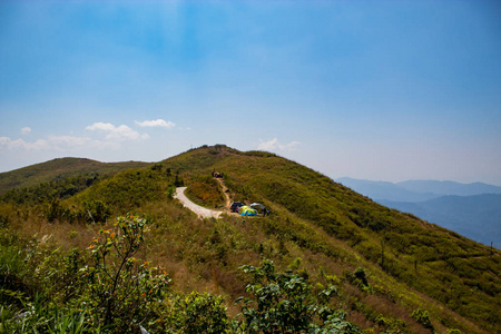 自然在山拿恩海滨长 Suek 山, 北碧府, 泰国