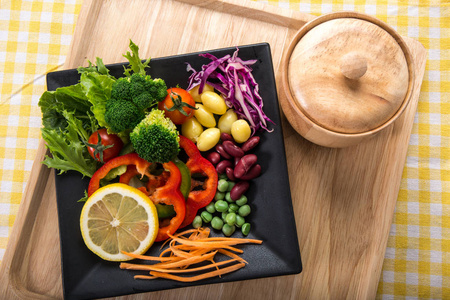 融合的食物，许多种蔬菜的健康饮食