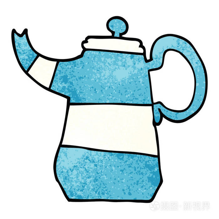 动画片涂鸦咖啡壶