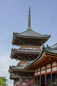清水寺在京都，日本