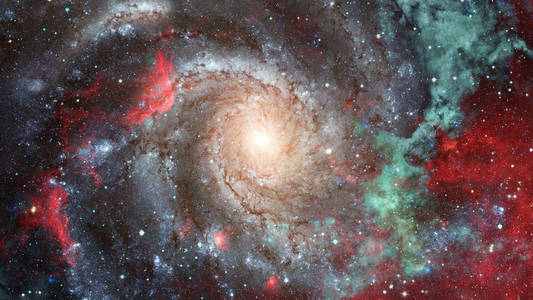 星系和星云。抽象背景。Nasa 提供的这个图像的元素