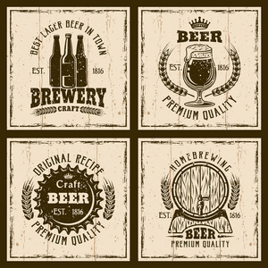 啤酒载体葡萄酒标志, 标签, 印刷品