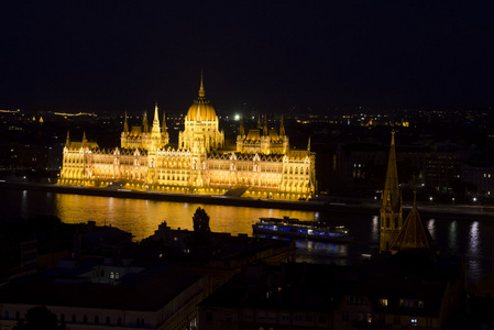 历史性的议会的匈牙利布达佩斯