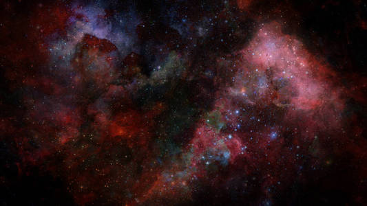 在深太空星云图像。这幅图像由美国国家航空航天局提供的元素