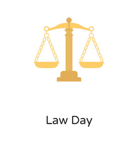 平衡的司法规模描述胜利和庆祝法日