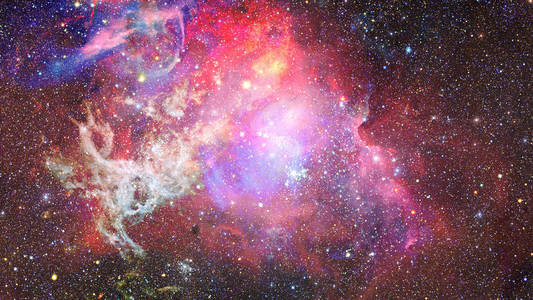 在空间中的星云。这幅图像由美国国家航空航天局提供的元素