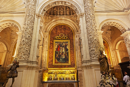 在西班牙塞维利亚大教堂 la giralda