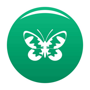 蝴蝶装饰图标向量绿色