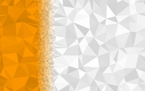 深橙色, 白色三角形低聚, 马赛克图案背景, 矢量插图图形, 创意折纸风格与梯度