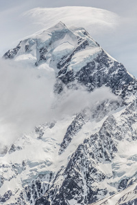 雄伟的库克山，Aoraki.Mount 厨师国家公园