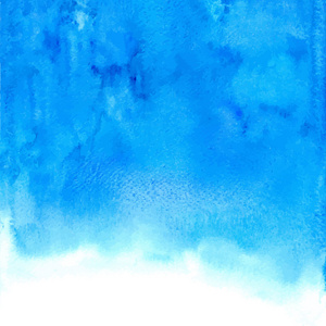 矢量蓝色抽象手绘水彩背景