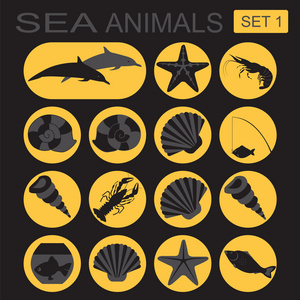 海洋动物图标