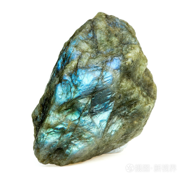 未切割的长石宝石粗糙