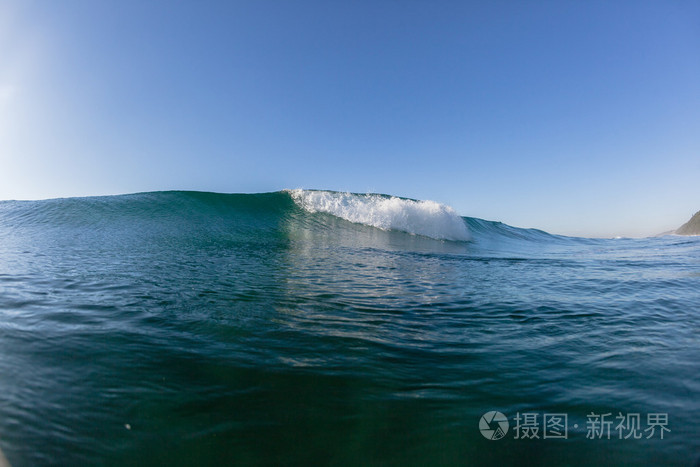 海洋波浪白色水蓝色