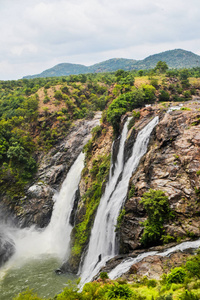 印度卡纳 Bharachukki 瀑布
