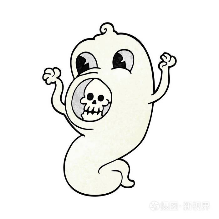 幽灵动画片涂鸦幽灵