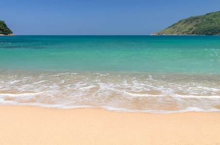 外用的海滩和大海在普吉岛