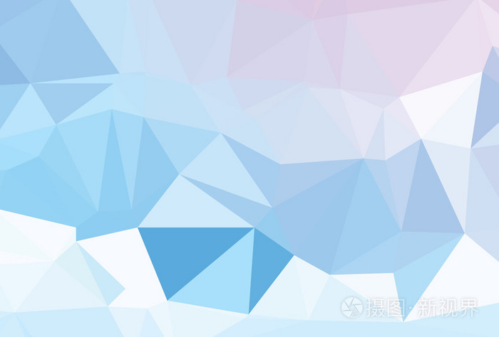 背景抽象三角几何图案白色晶体